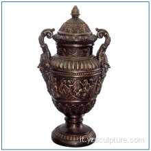Religioso greco antico bronzo vaso scultura in vendita